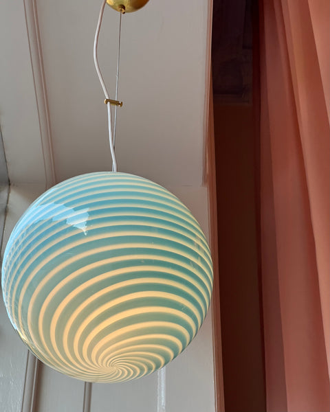 Ceiling lamp - Light blue swirl (D30)