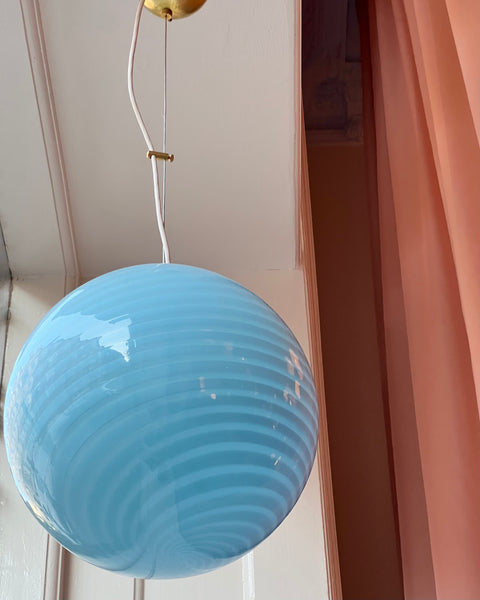 Ceiling lamp - Light blue swirl (D30)