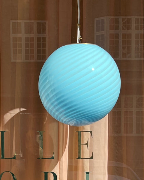 Ceiling lamp - Light blue swirl (D40)