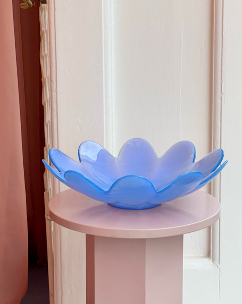 Large vintage blue/purple Murano bowl