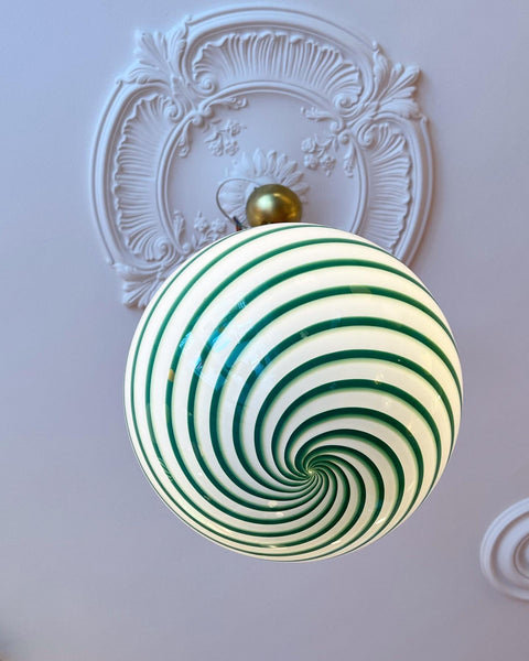 Ceiling lamp - Green swirl (D30)
