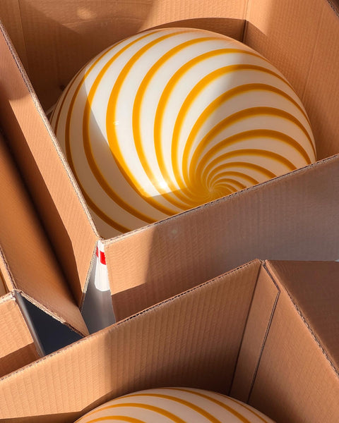 Ceiling lamp - Amber swirl (D40)