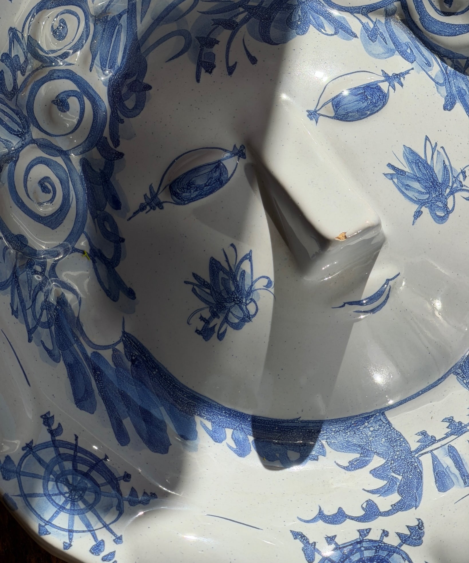 Vintage Bjørn Wiinblad ceramic wall plate