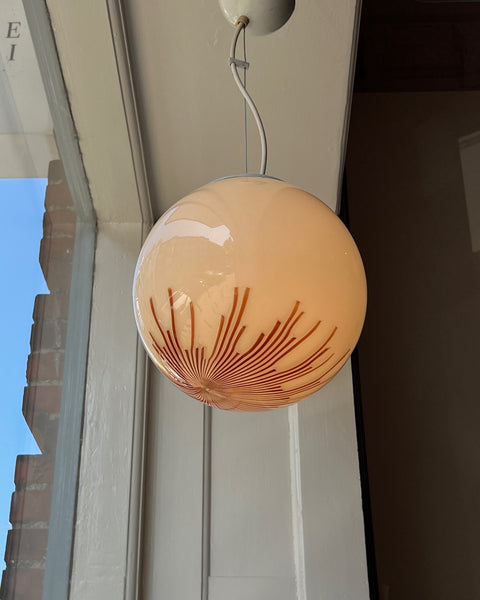 Vintage Ludovico Diaz de Santillana Murano Anemone ceiling lamp (D25)