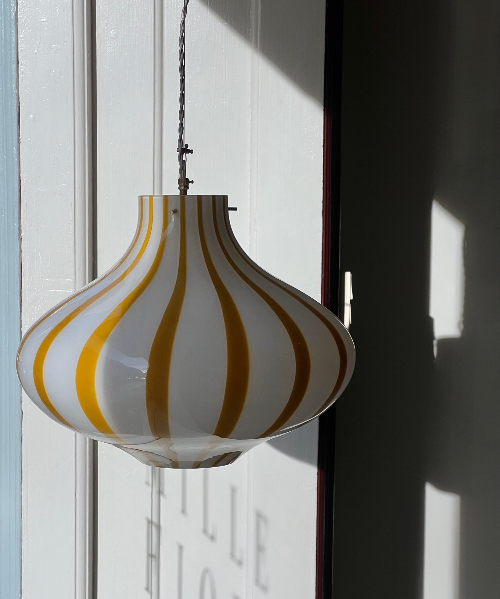 Ceiling lamp - Amber vertical stripes Cipolla (D40)