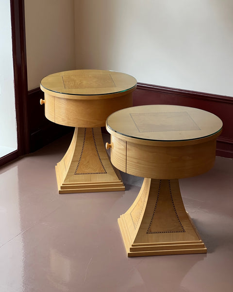 Pair of Vintage Art Deco Bedside Chests (sold as a pair)