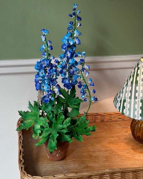 Paper flower ”Two tone blue delphinium”