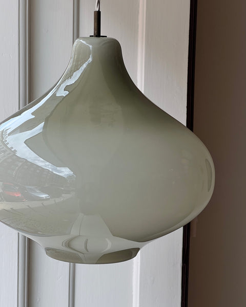 Vintage Massimo Vignelli opal grey ceiling lamp (35 cm)