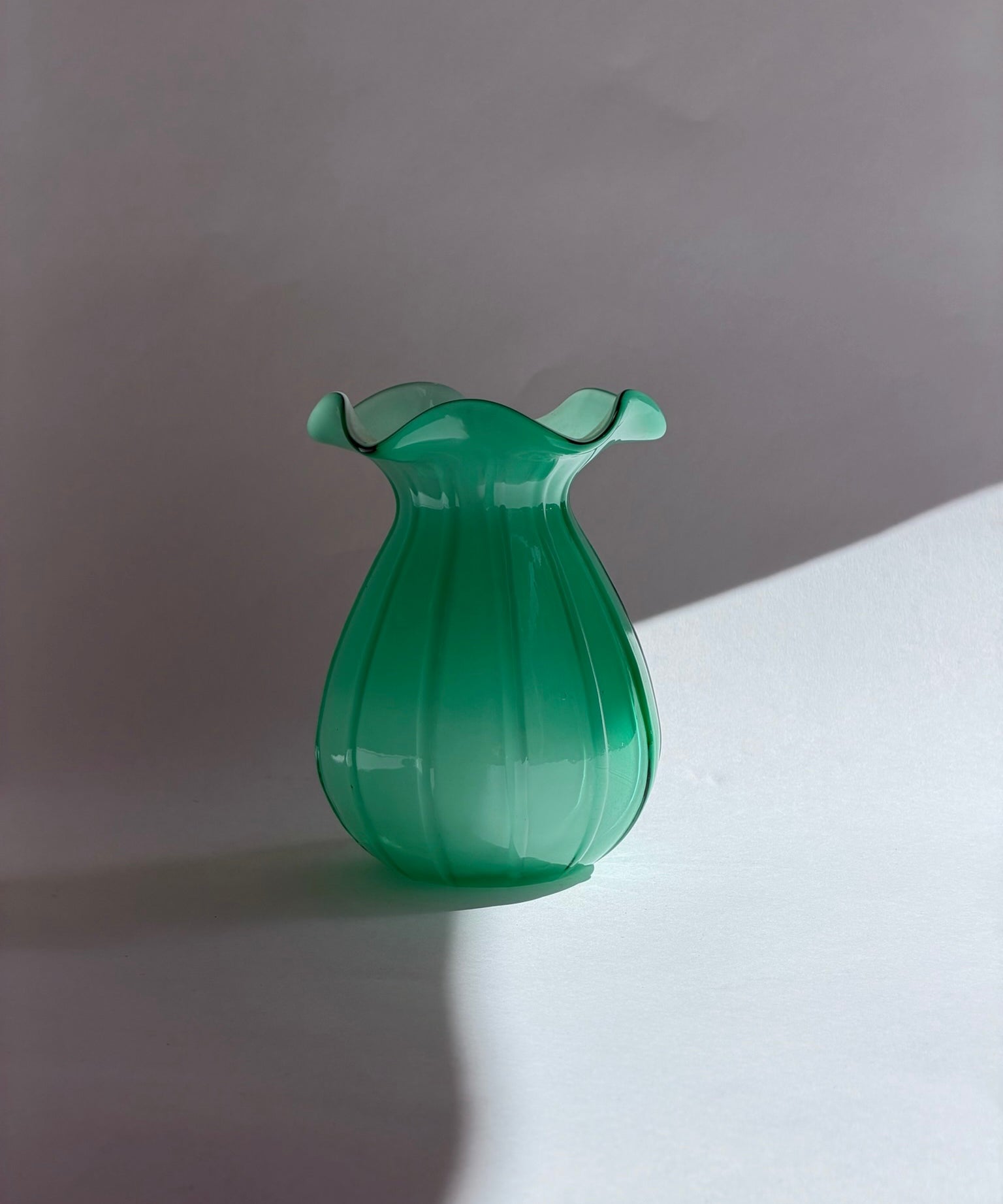 Vintage green vase