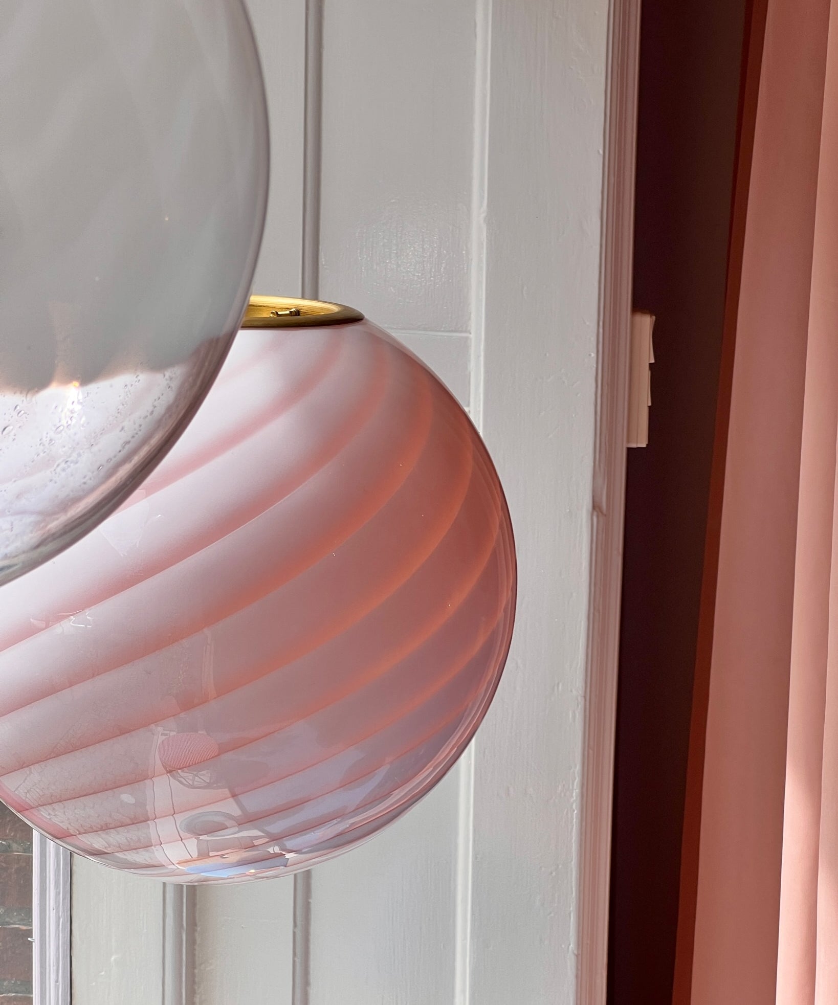 Ceiling lamp - Peach swirl (D40)