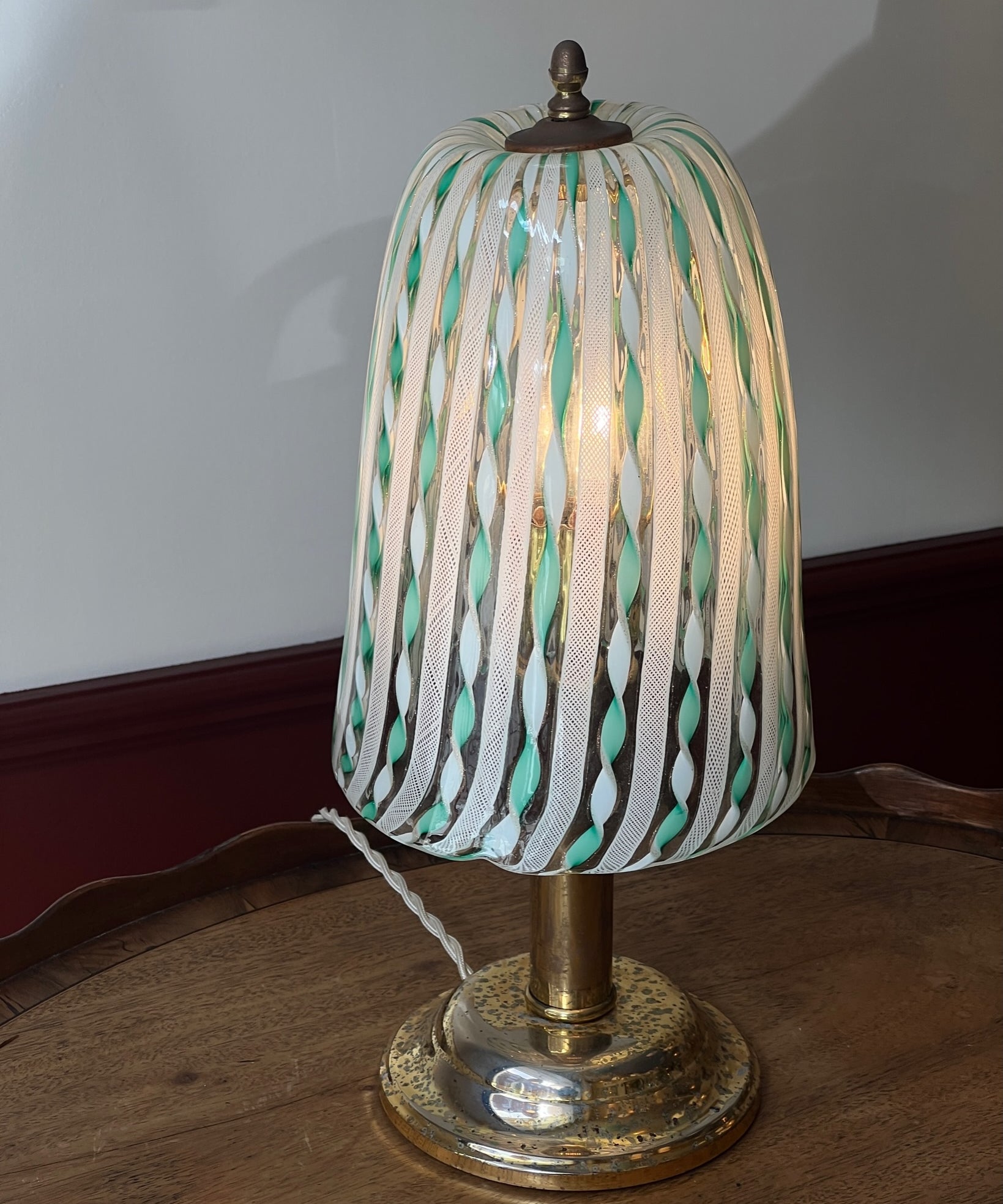Large vintage Murano table lamp, Fratelli Toso