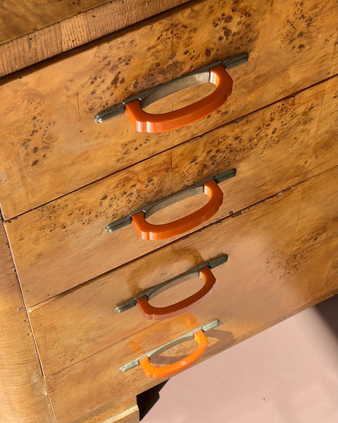 Large vintage wooden chest of drawers