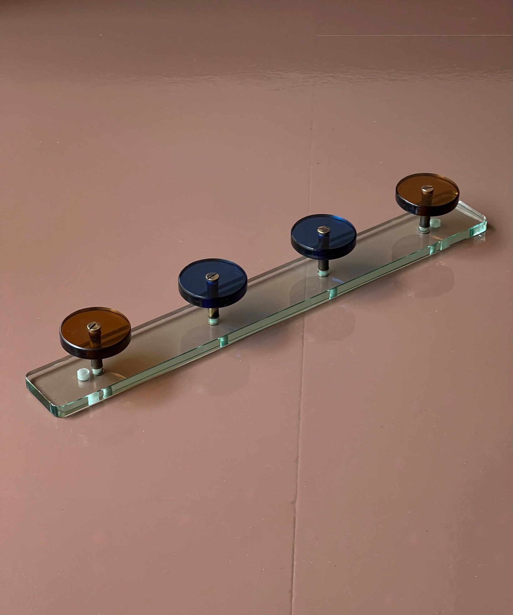 Vintage glass coat rack
