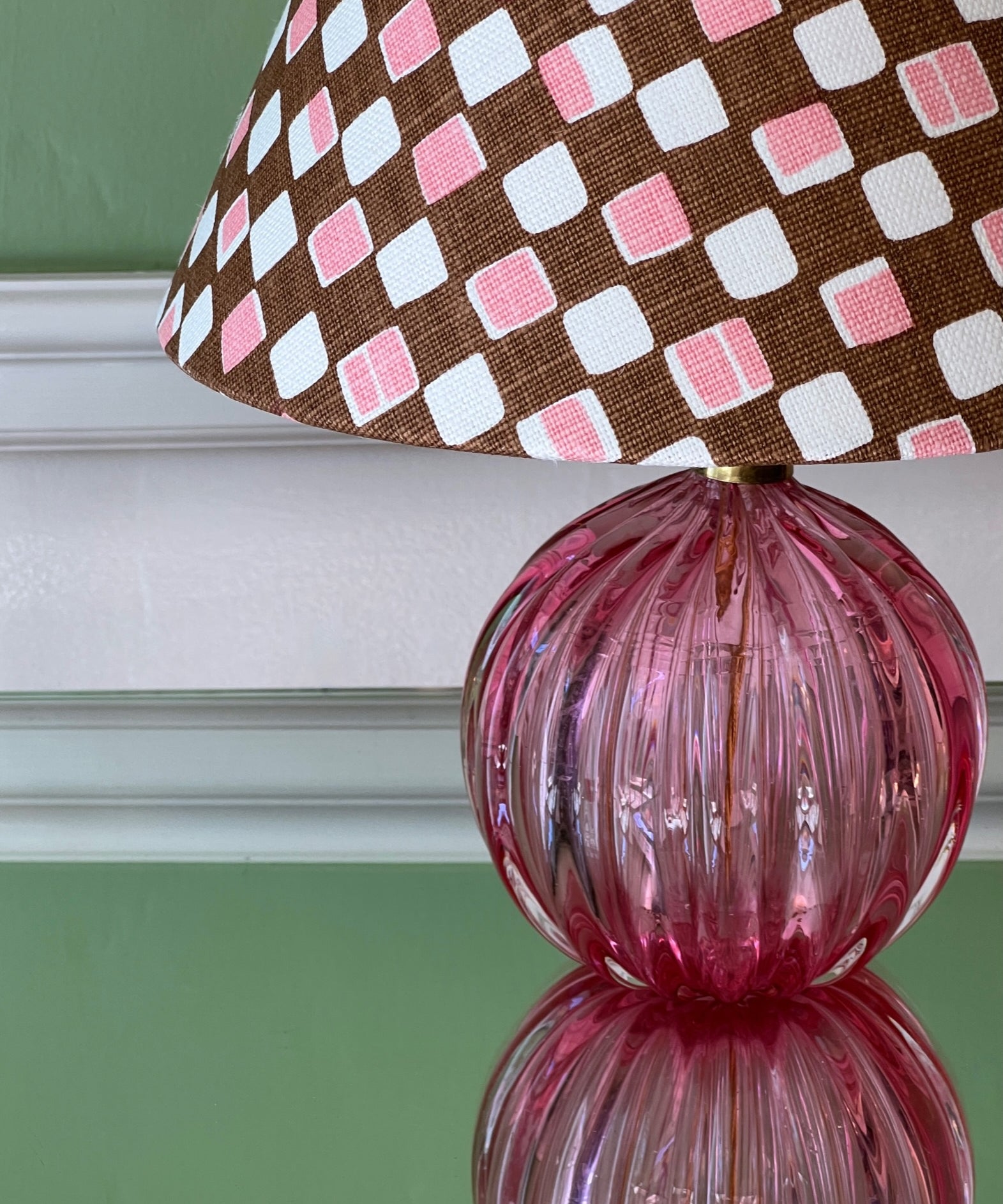 Vintage Murano table lamp (incl. lampshade)