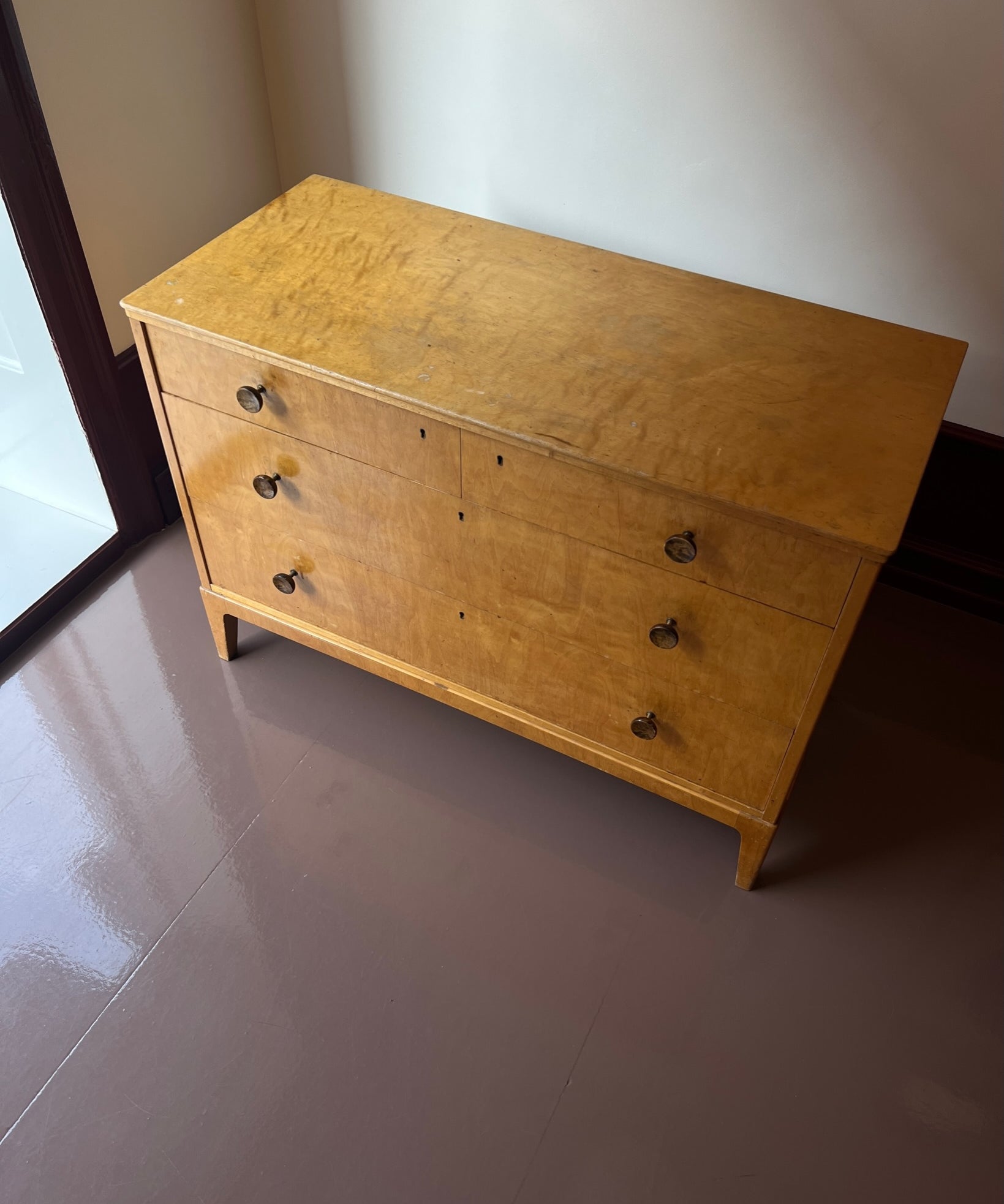 Vintage wooden chest of drawers