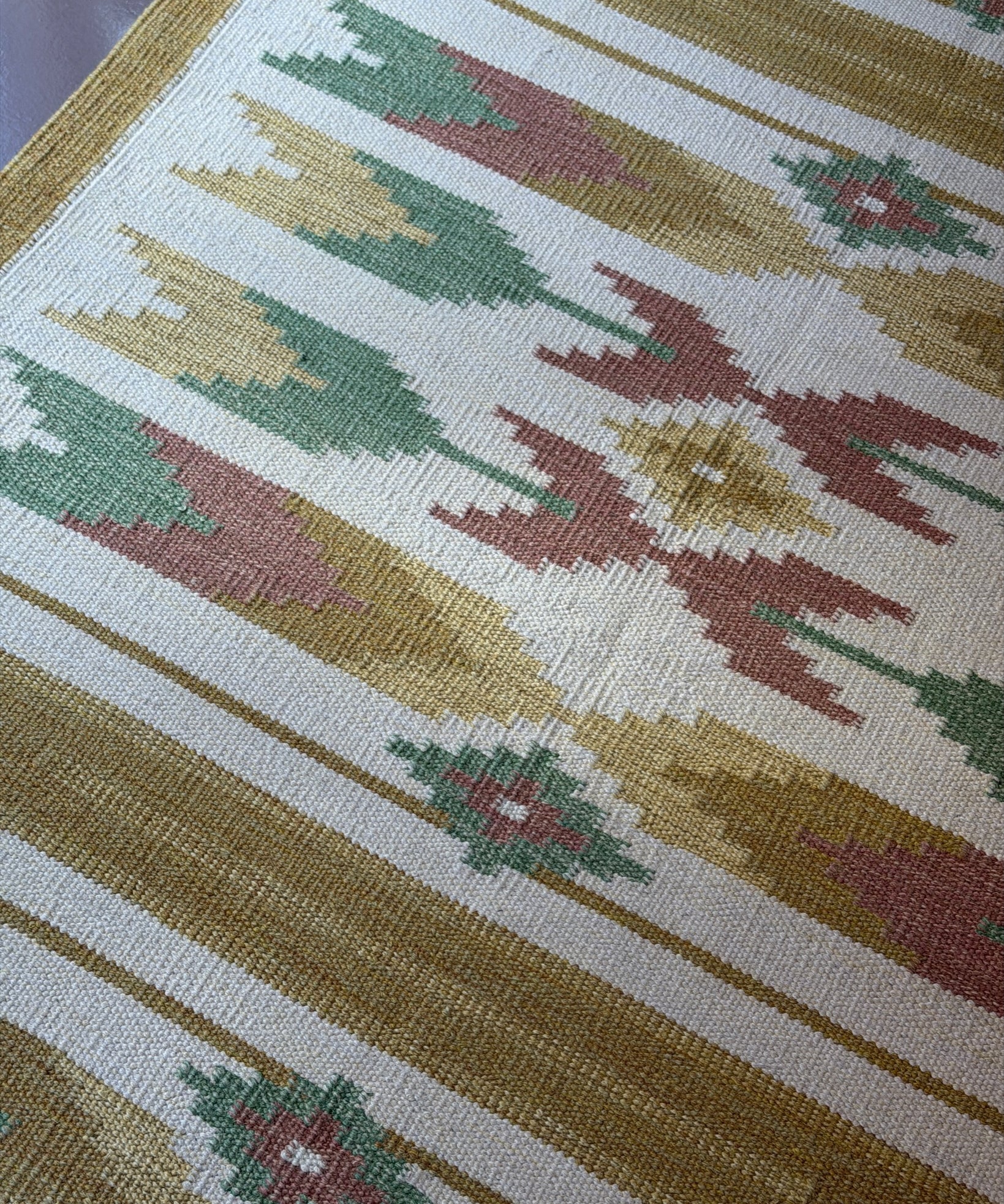 Vintage flat weave rug, Sweden