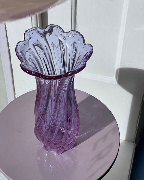 工芸品 Murano Glass Vase (Purple) Vintage purple Murano vase – Millefiori Interior