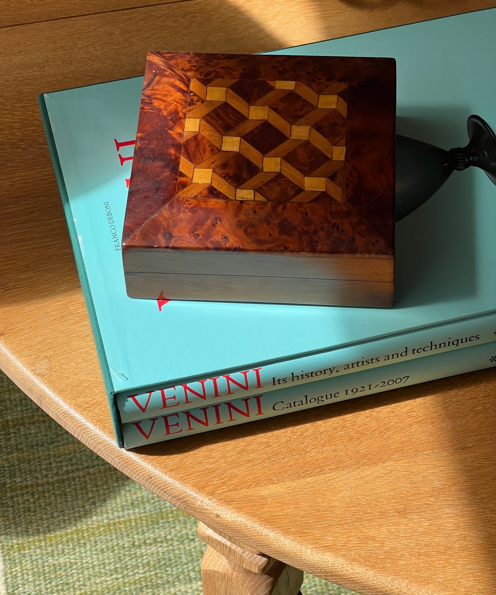 Vintage Art Deco wooden trinket/box