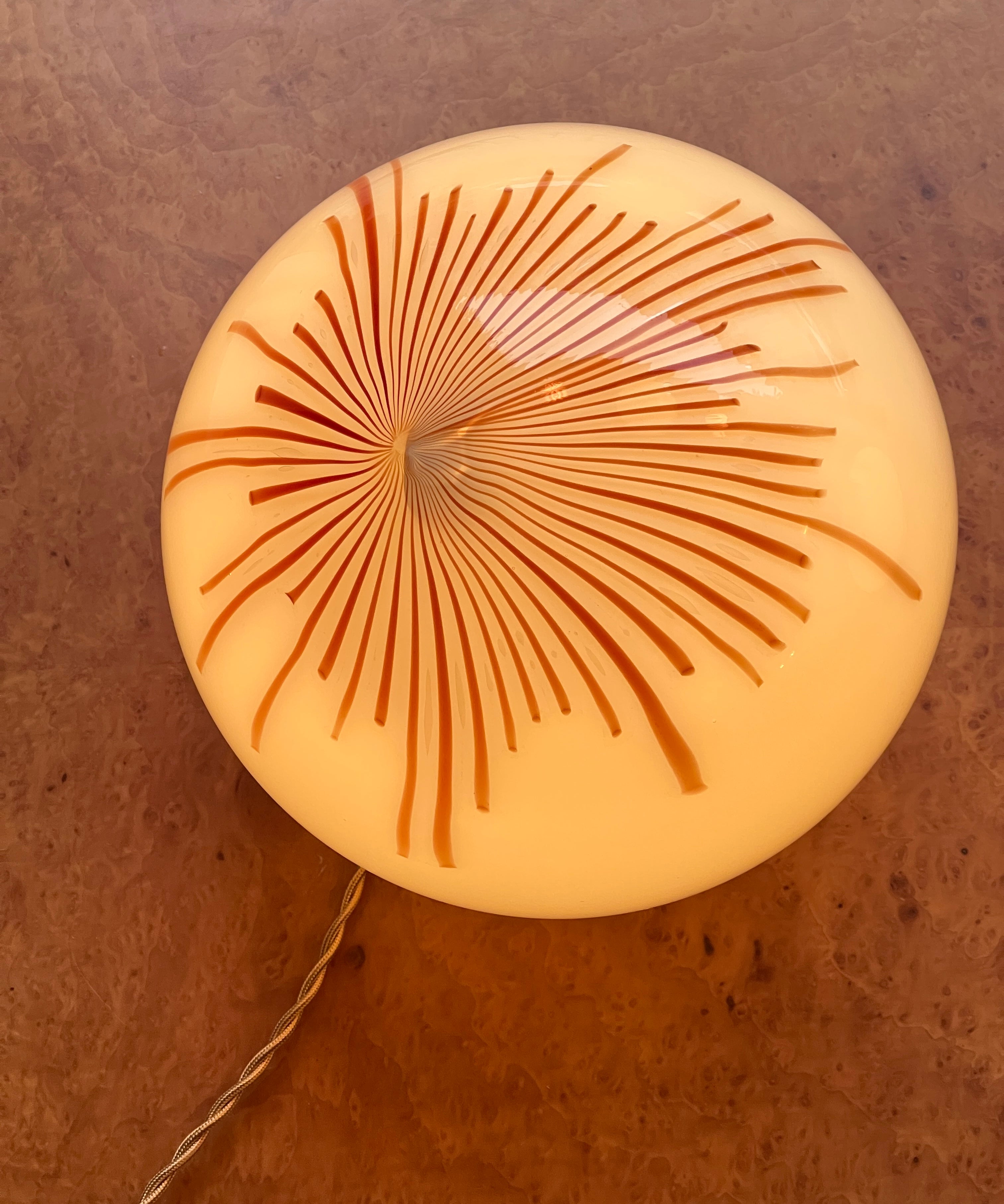 Vintage Ludovico Diaz de Santillana Murano Anemone table lamp (1 available)