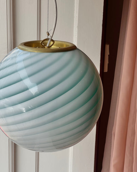 Ceiling lamp - Aqua green swirl (D30)