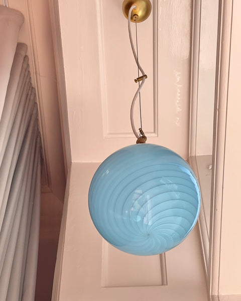 Ceiling lamp - Light blue swirl (D20)