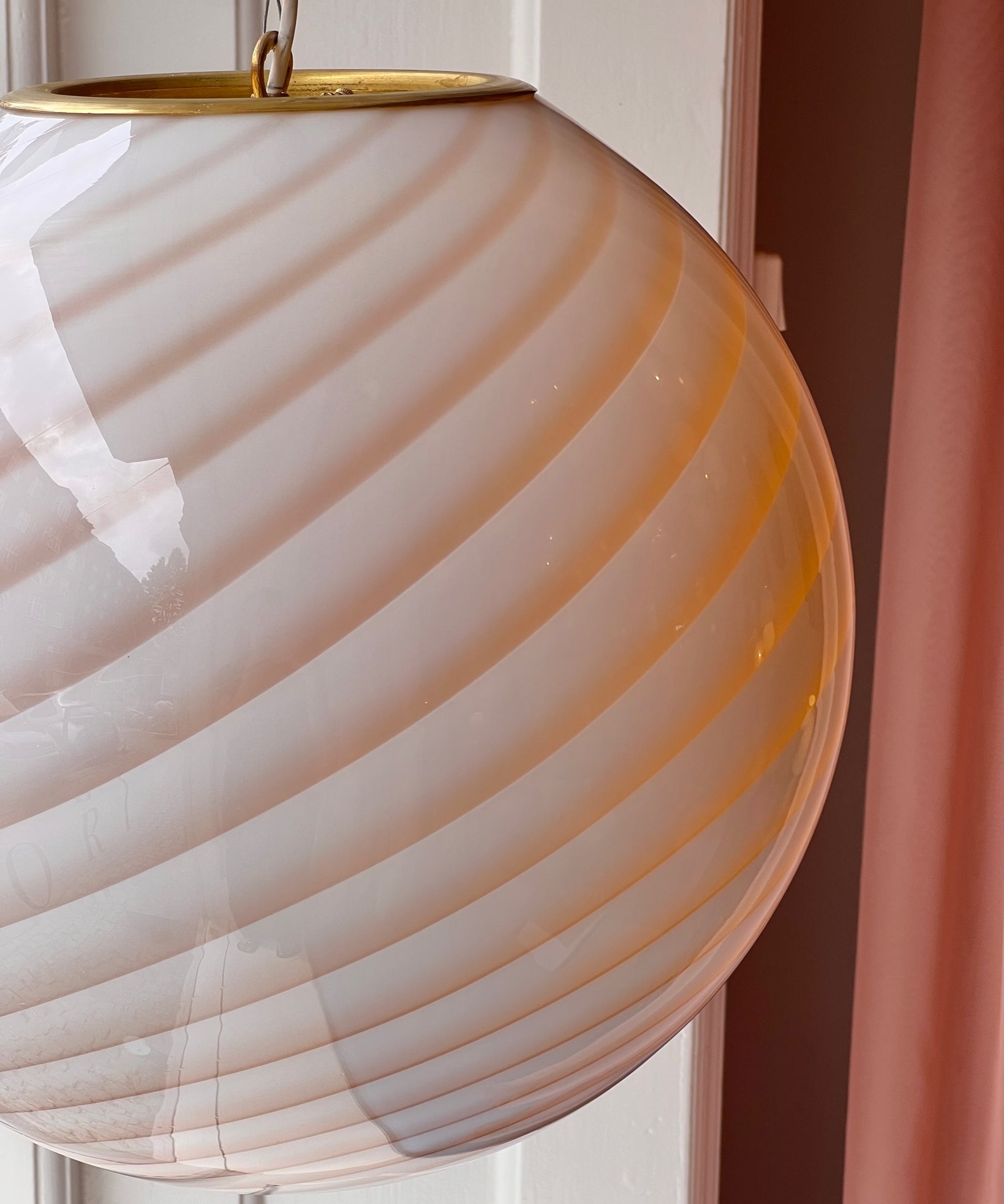 Candy ceiling lamp - Caramel swirl (D40)