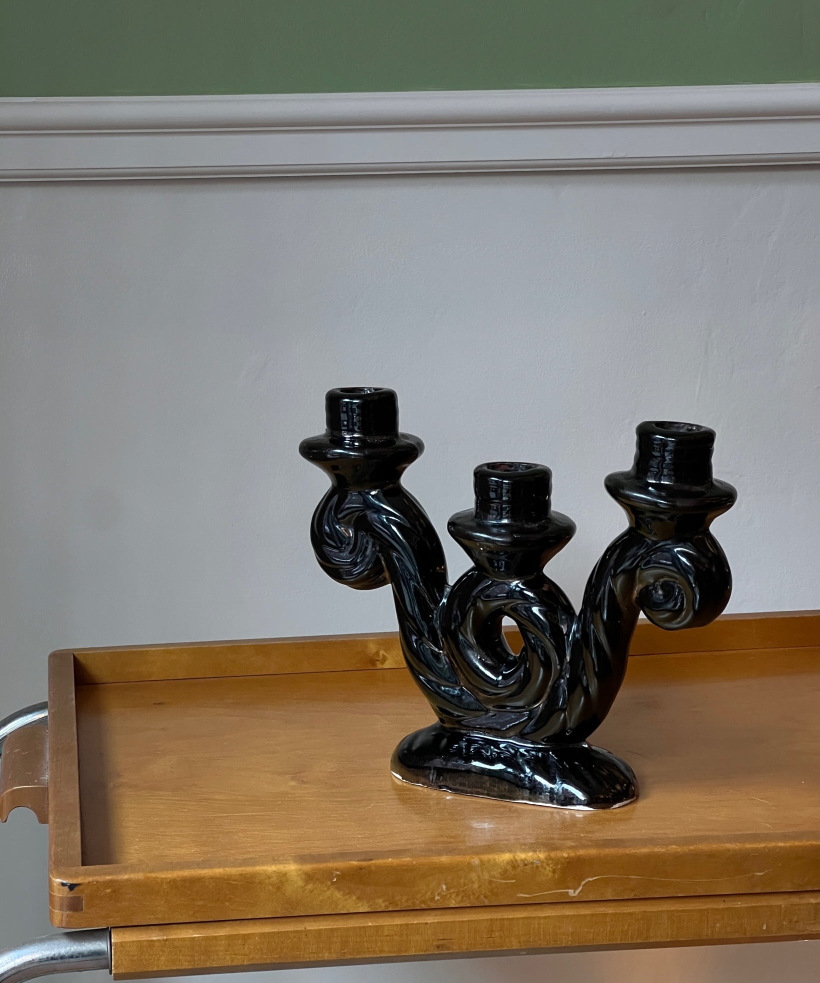 Vintage Vallauris ceramic candle holder