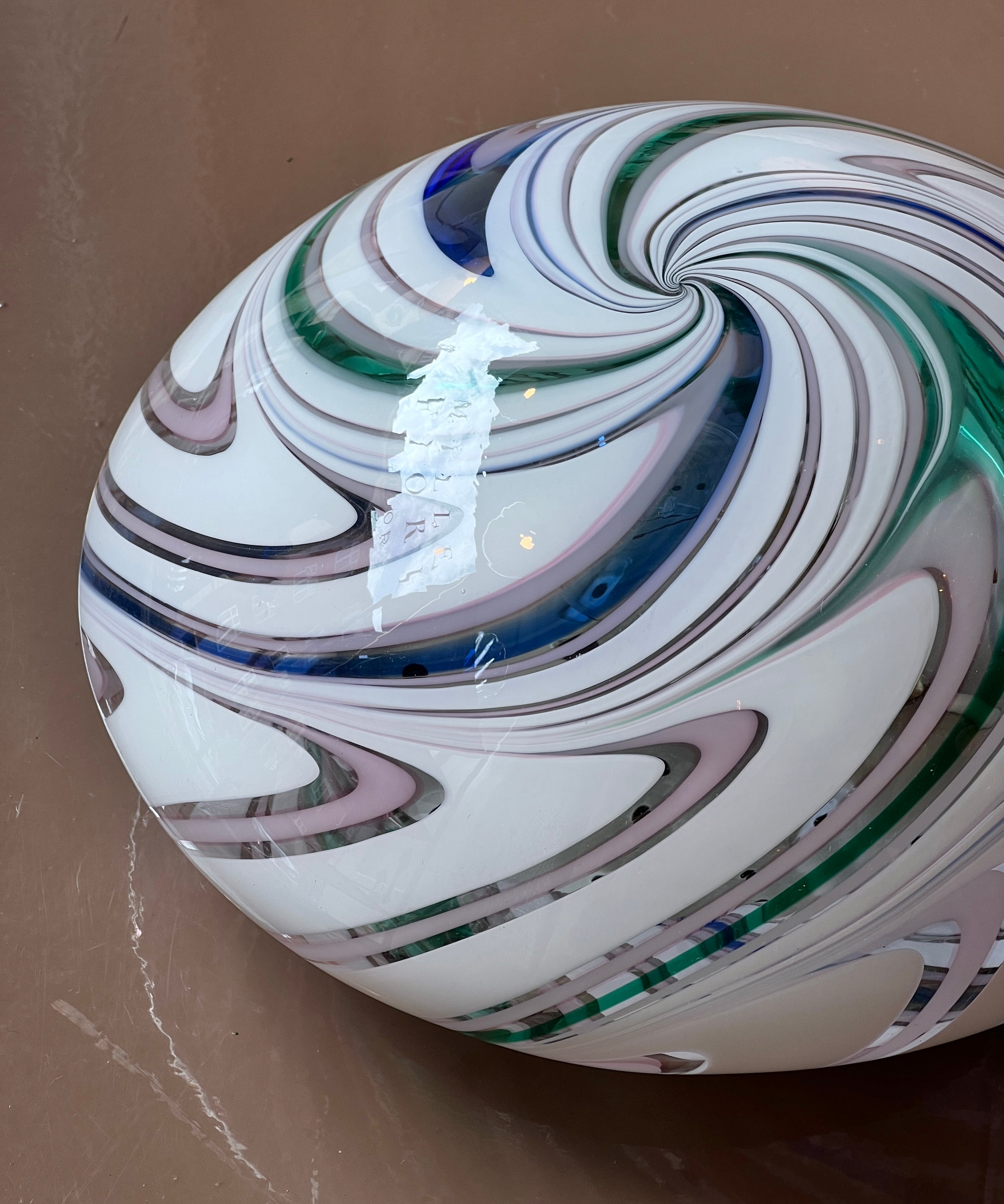 Vintage Murano multi-colored ceiling/wall lamp (D30)