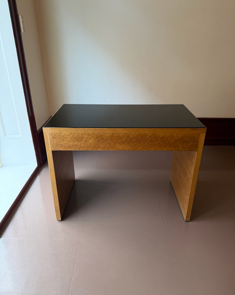 Vintage Italian burl wood desk