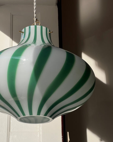 Ceiling lamp - Green vertical stripes Cipolla (D40)