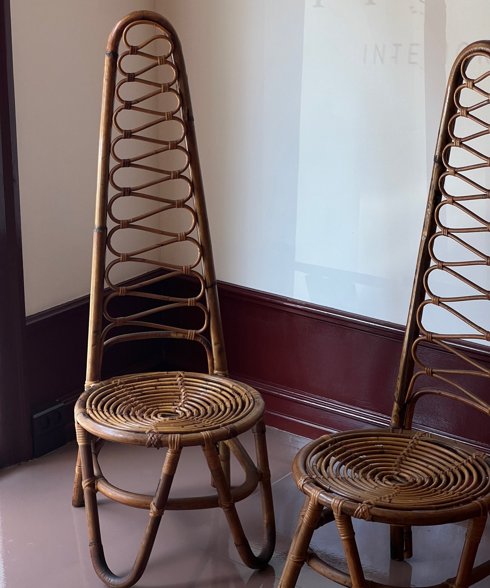 Vintage rattan/bamboo chair, Italy, 1960s