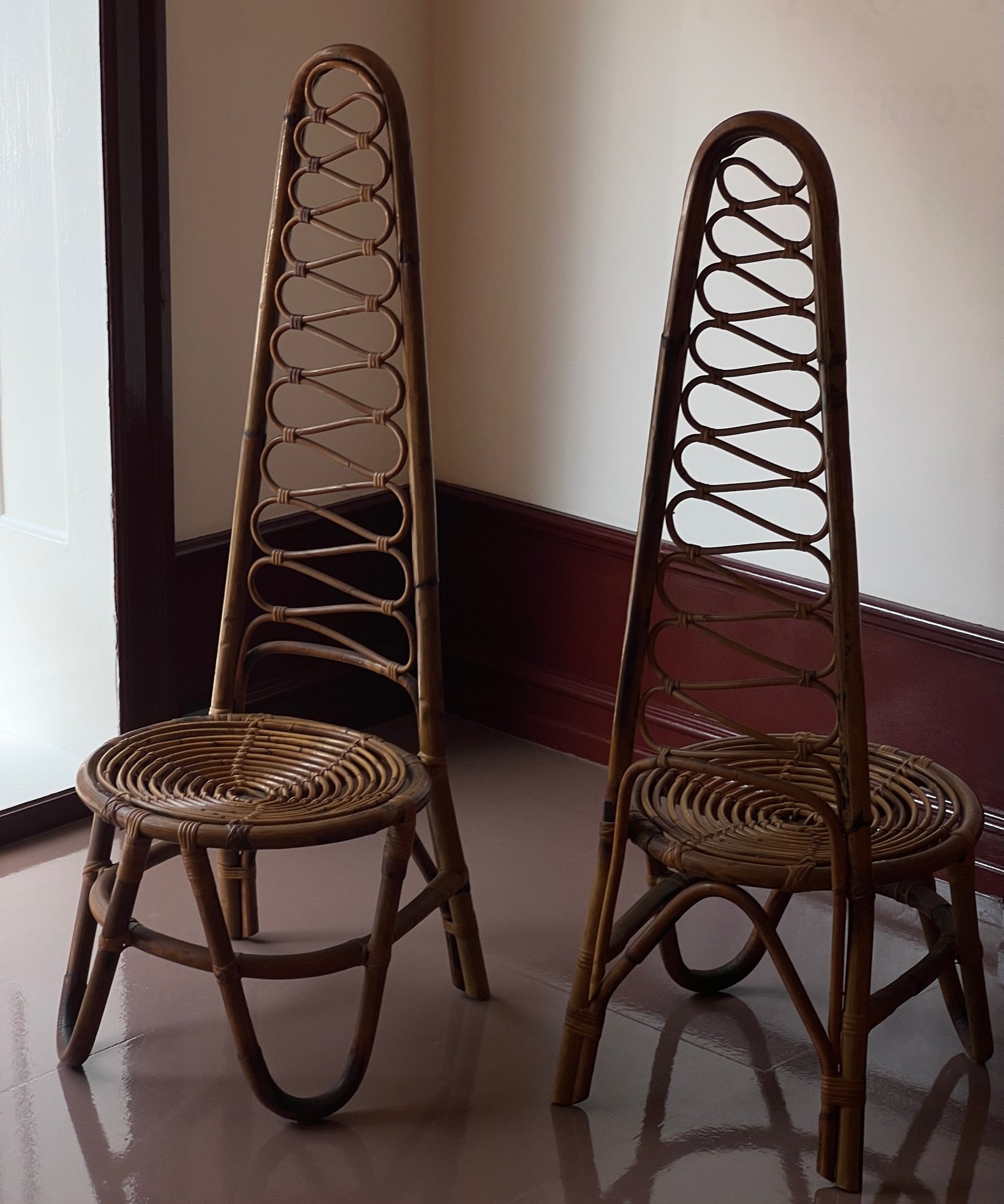 Vintage rattan/bamboo chair, Italy, 1960s