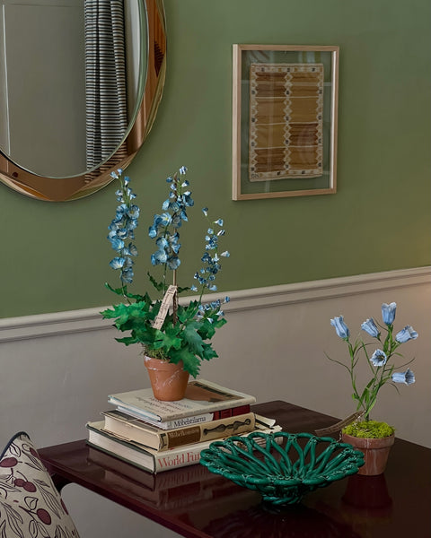 Paper flower ”Blue delphinium”
