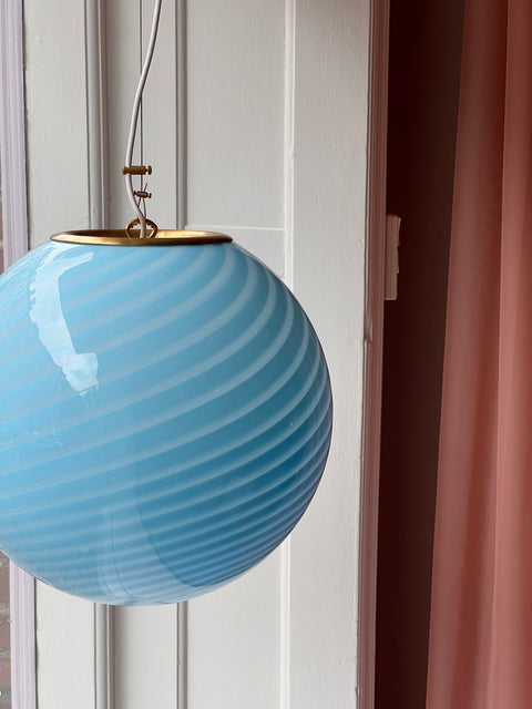 Ceiling lamp - Light blue swirl (D40)