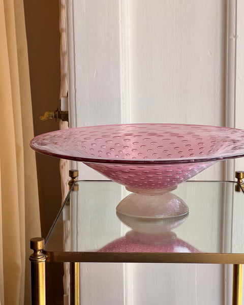 Large vintage purple seguso Murano bowl