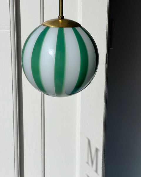 Ceiling lamp - Green vertical stripes (D20)