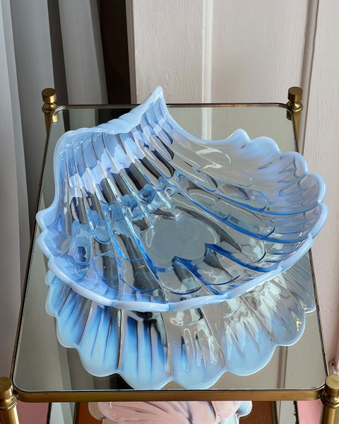 Vintage blue shell bowl