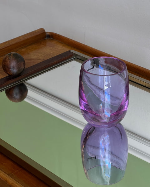 Vintage purple drinking glass