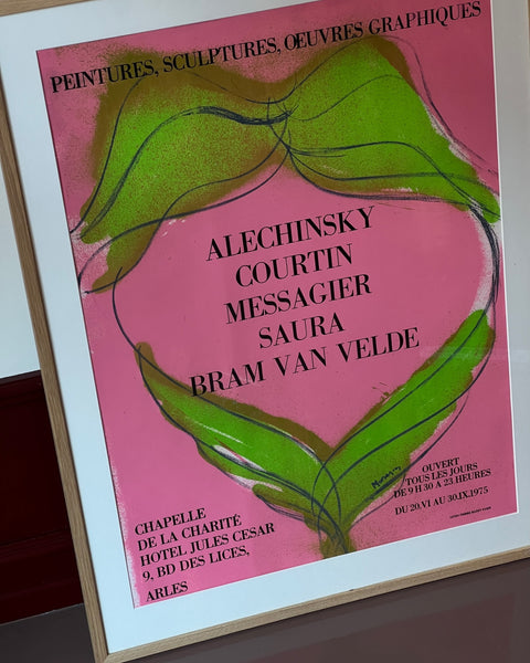 Jean Messagier Affiche Lithograph 1975 Exhibition Poster