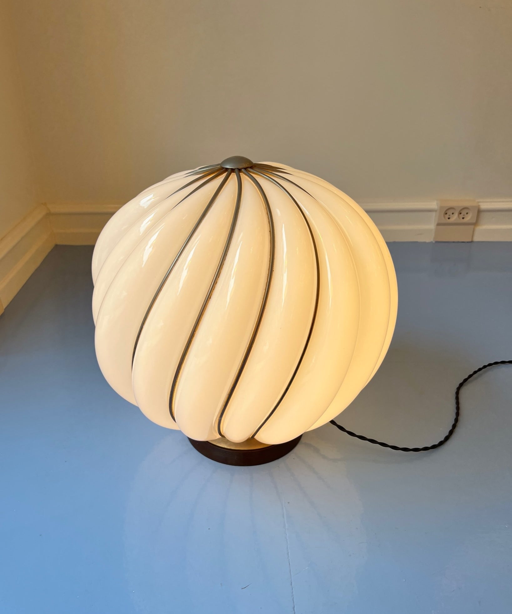 Large vintage Murano table lamp by Adolf Loos for VeArt