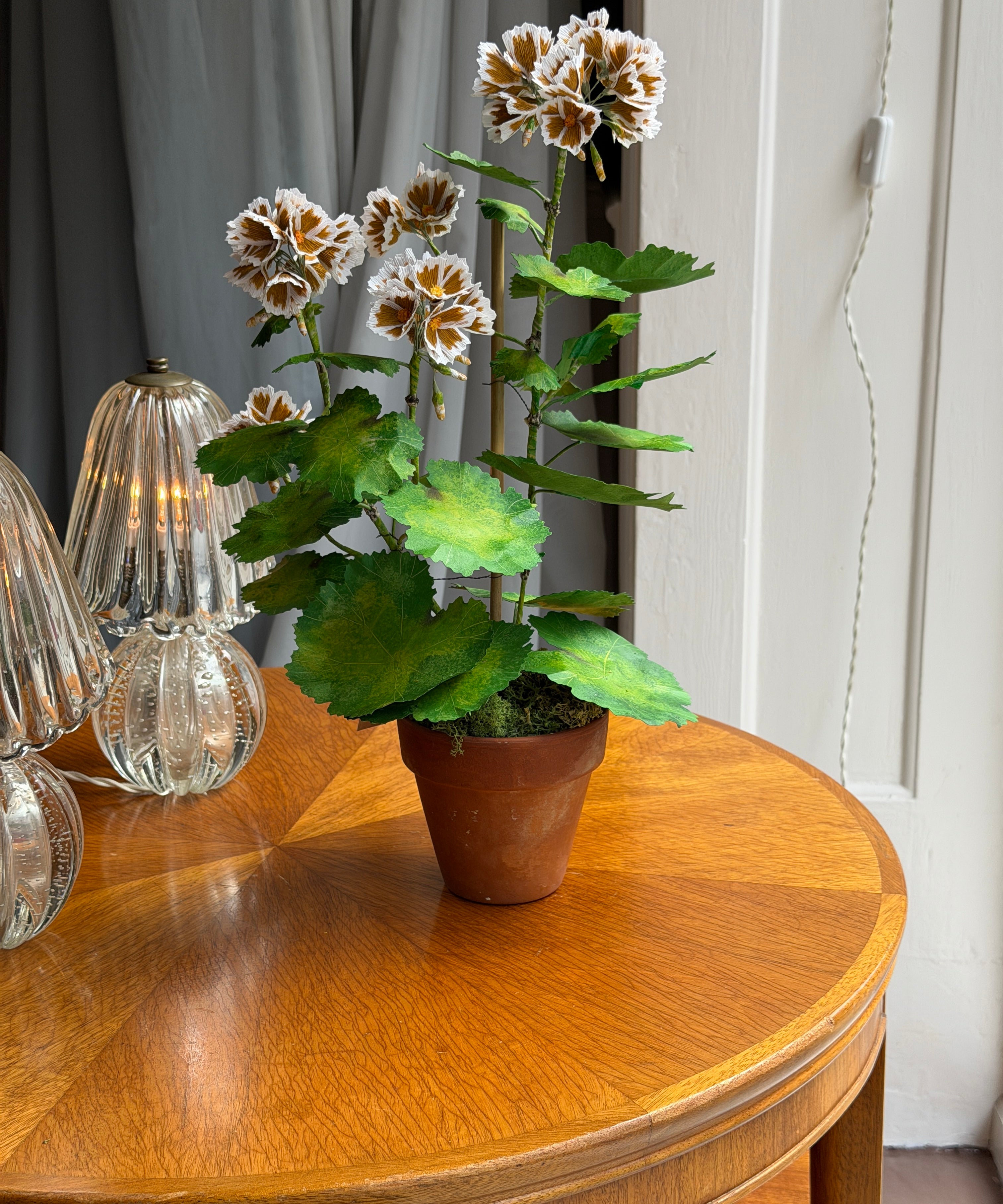 Paper flower 'Ochre Pelargonium'