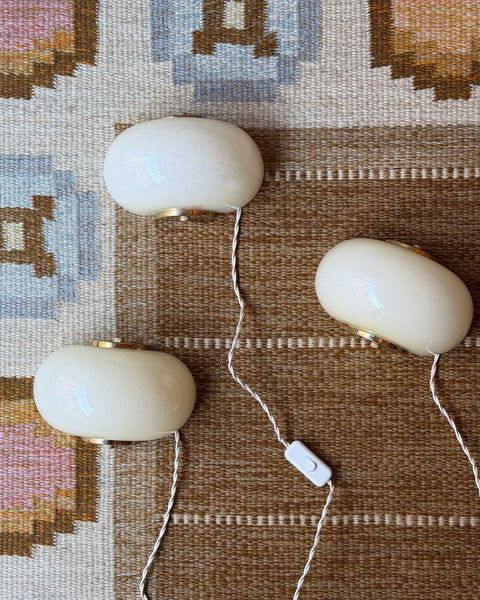 Vintage cream Murano wall lamp (3 available)