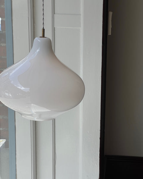 Vintage Massimo Vignelli opal white ceiling lamp (38 cm) (4 available)