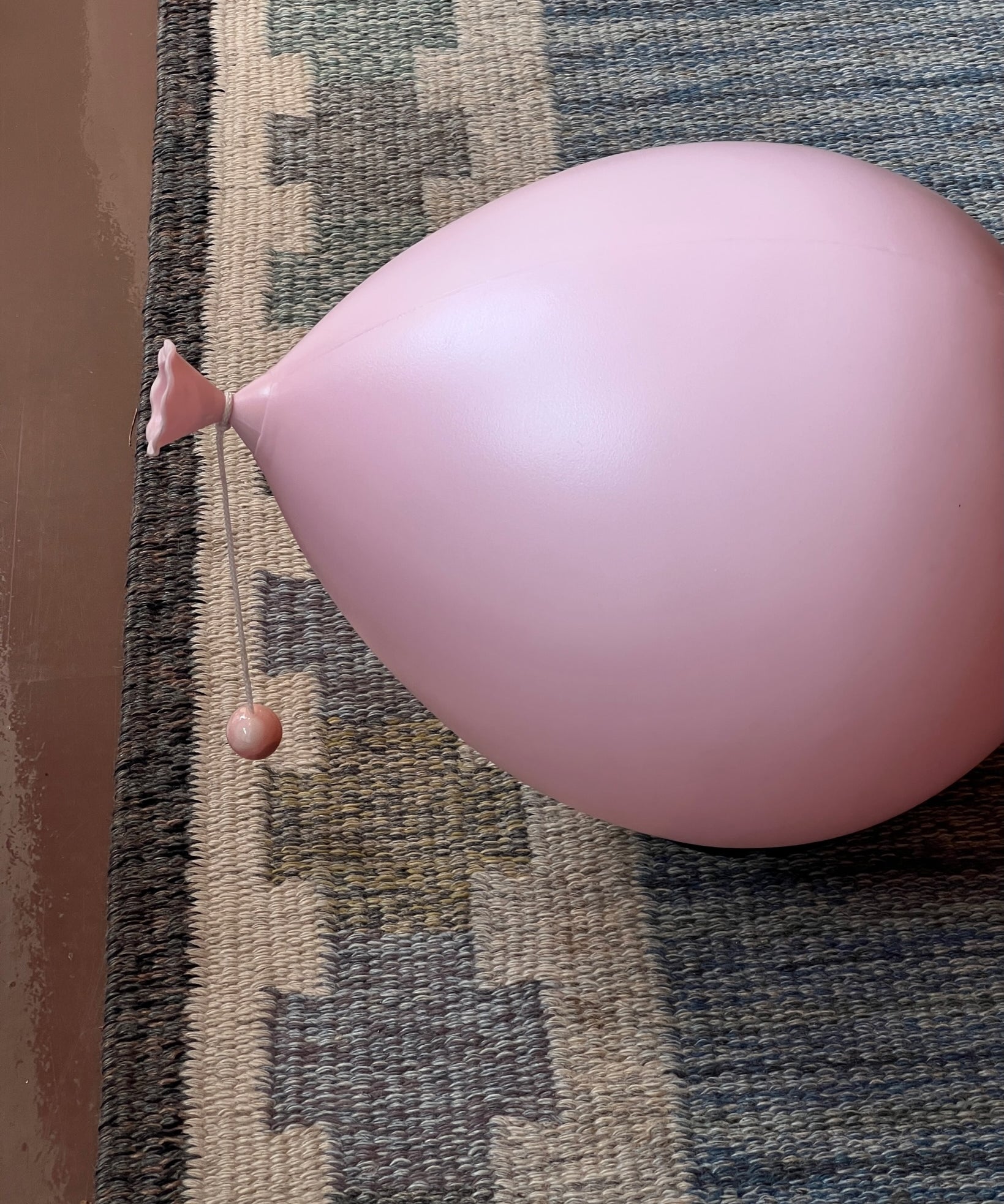 Vintage pink balloon wall lamp by Yves Christin for Bilumen (Medium)