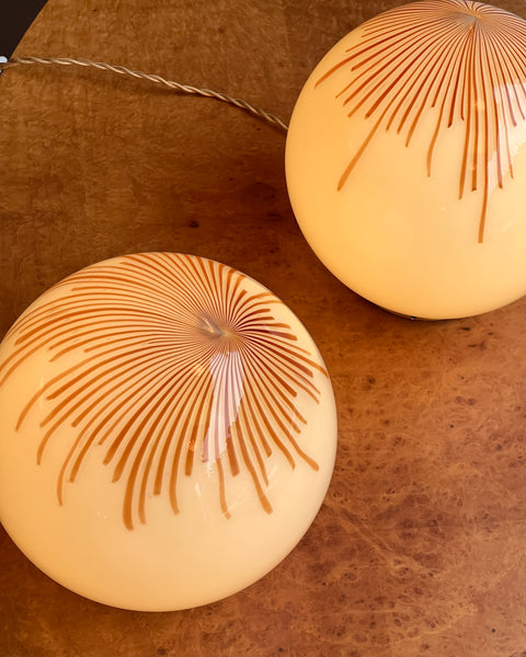 Vintage Ludovico Diaz de Santillana Murano Anemone table lamp (2 available)