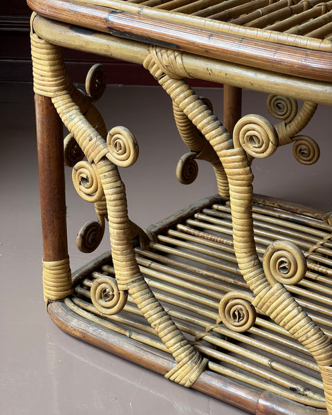 Vintage rattan chest