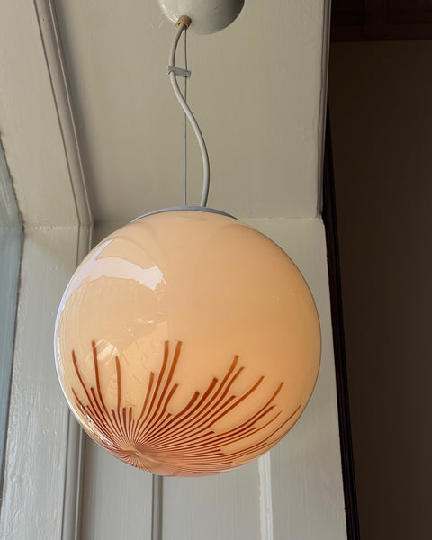 Vintage Ludovico Diaz de Santillana Murano Anemone ceiling lamp (D25)