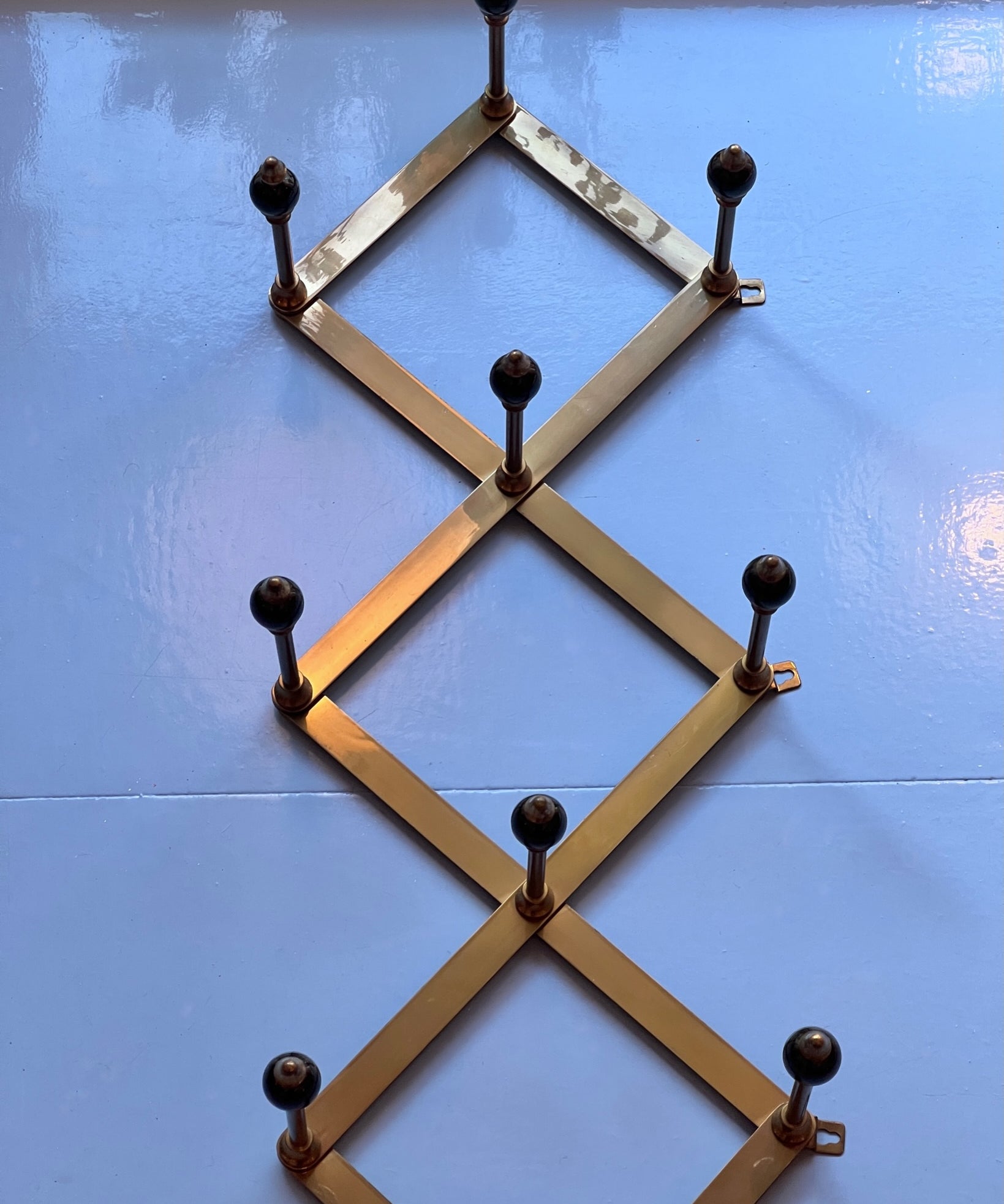 Vintage Azucena Brass Coat Hanger by Luigi Caccia Dominioni