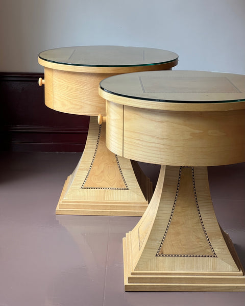 Pair of Vintage Art Deco Bedside Chests (sold as a pair)