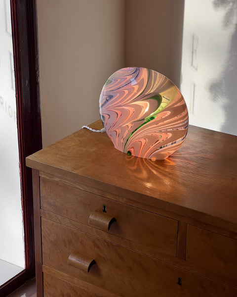 Vintage multi-coloured Murano table lamp